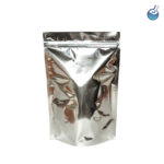 Bolsa con cierre color plata